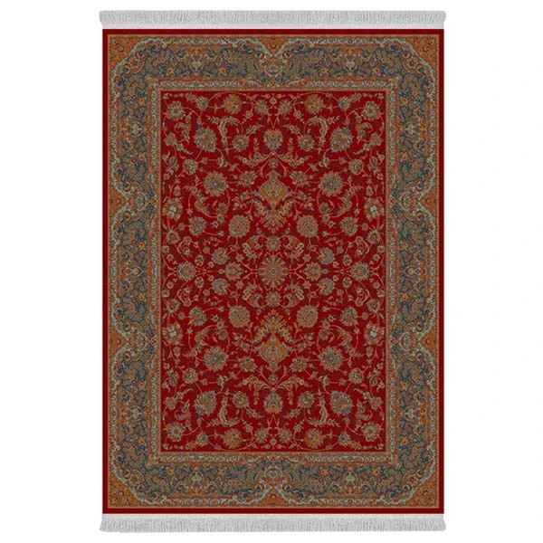 فرش پارچه‌ای دفه مدل فرشینه هازان مخمل طرح فانتزی کد 3371