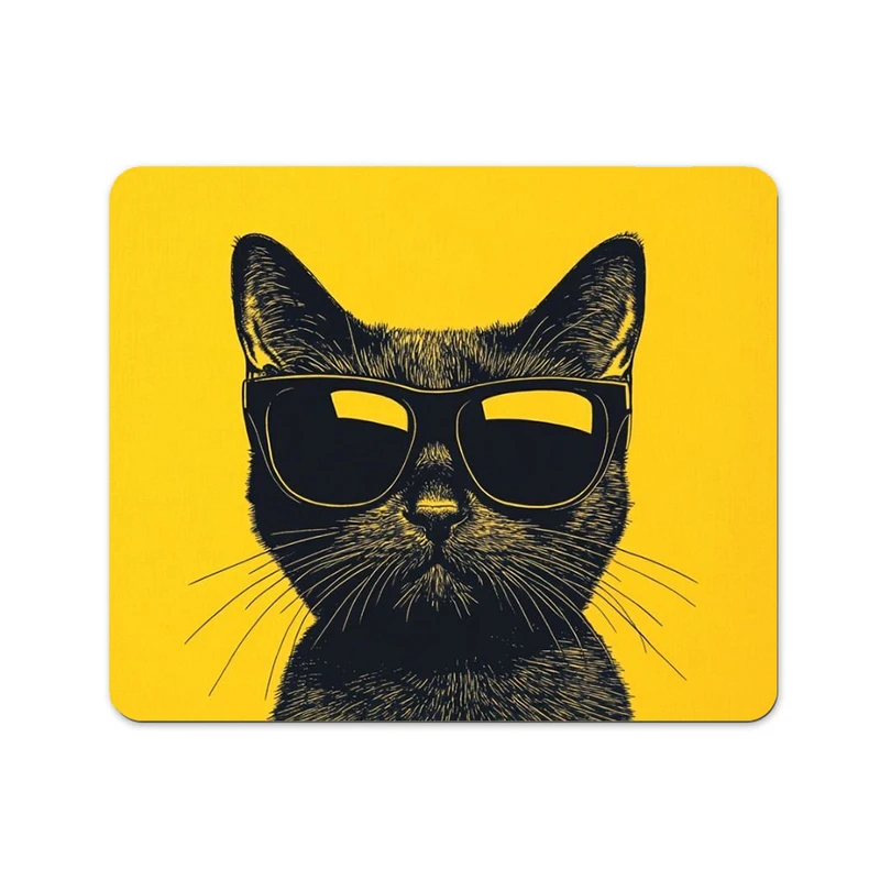 ماوس پد پاد آفرین طرح گربه بامزه کد 925 سایز 19*24 سانتی متر