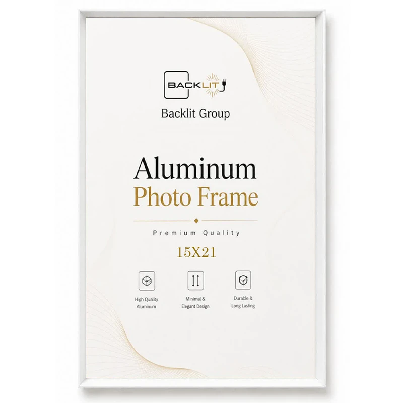 قاب عکس بکلیت مدل آلومینیومی AL-S1521 سایز 21×15 سانتی متر 