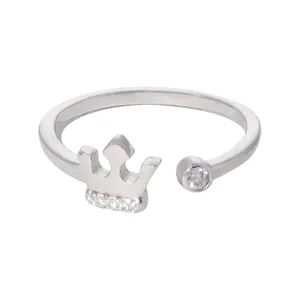 انگشتر نقره زنانه سورئال دیزاین طرح تاج