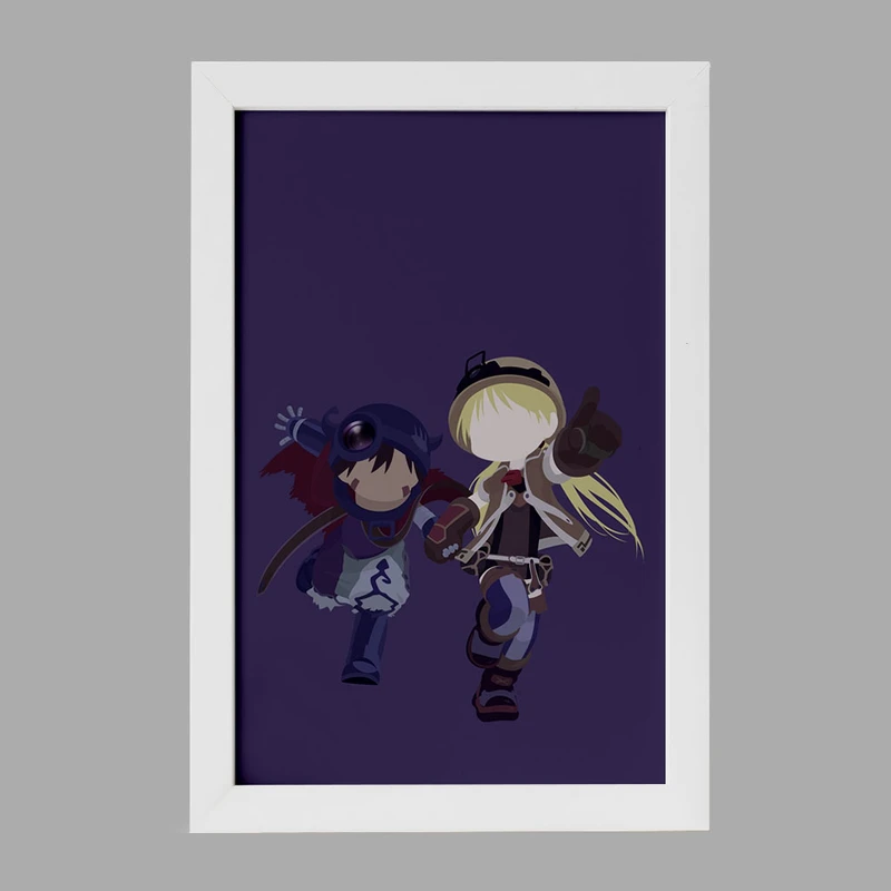 تابلو خندالو مدل ریگ و ریکو انیمه ساخته شده پرتگاه Made in Abyss  کد 22079