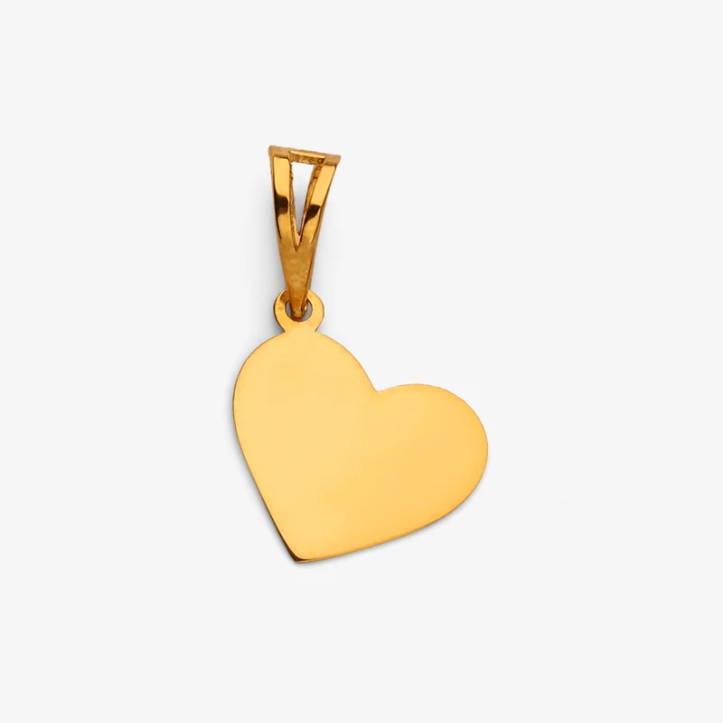 آویز گردنبند طلا 18 عیار زنانه نگین طرح قلب