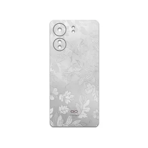 MAHOOT Silver-Wildflower Cover Sticker for Xiaomi Redmi 13C