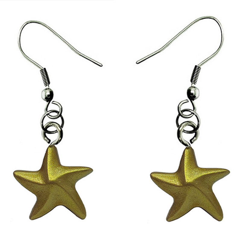 گوشواره دخترانه مدل ستاره دریایی کد p.23.11.1