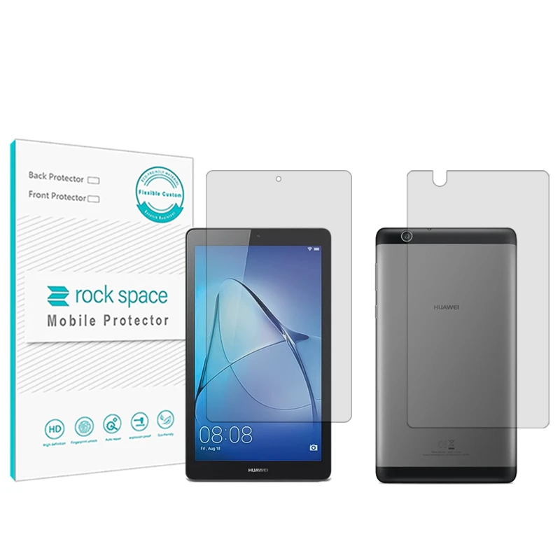 محافظ صفحه نمایش شفاف راک اسپیس مدل HyGEL مناسب برای تبلت هوآوی Mediapad T3 7.0 Wifi به همراه محافظ پشت گوشی