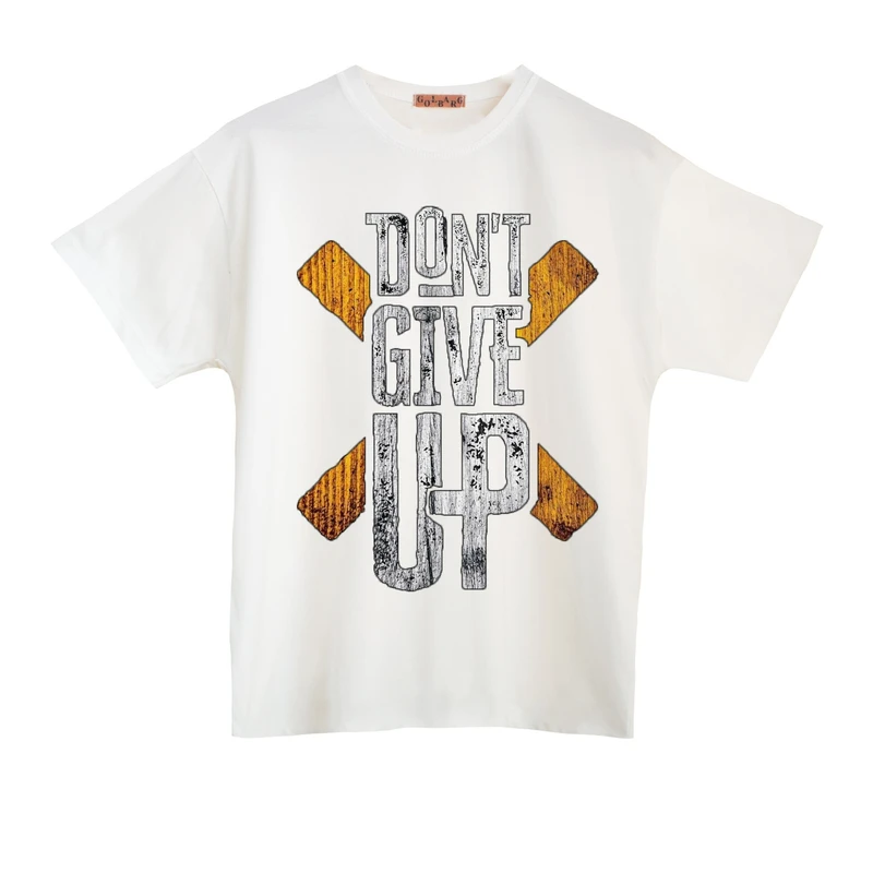 تی شرت آستین کوتاه مردانه مدل dont give up