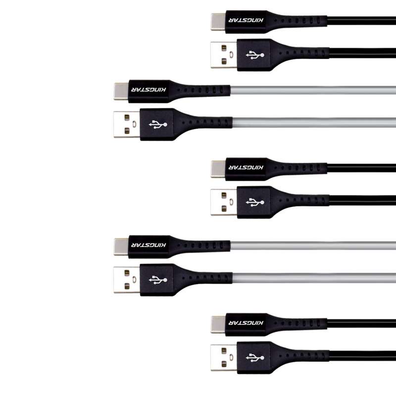کابل تبدیل USB به USB-C کینگ استار مدل k69c طول 2 متر بسته 5 عددی