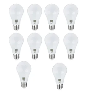 لامپ 10 وات پایدار مدل A60 مجموعه 10 عددی پایه E27