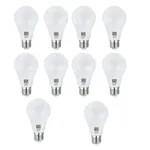 لامپ 10 وات پایدار مدل A60 مجموعه 10 عددی پایه E27