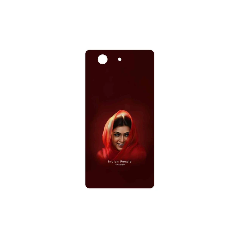 برچسب پوششی ماهوت مدل Portrait of an Indian Woman مناسب برای گوشی موبایل سونی Xperia Z3 Compact