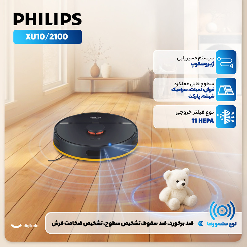 جارو رباتیک فیلیپس مدل XU2100/10