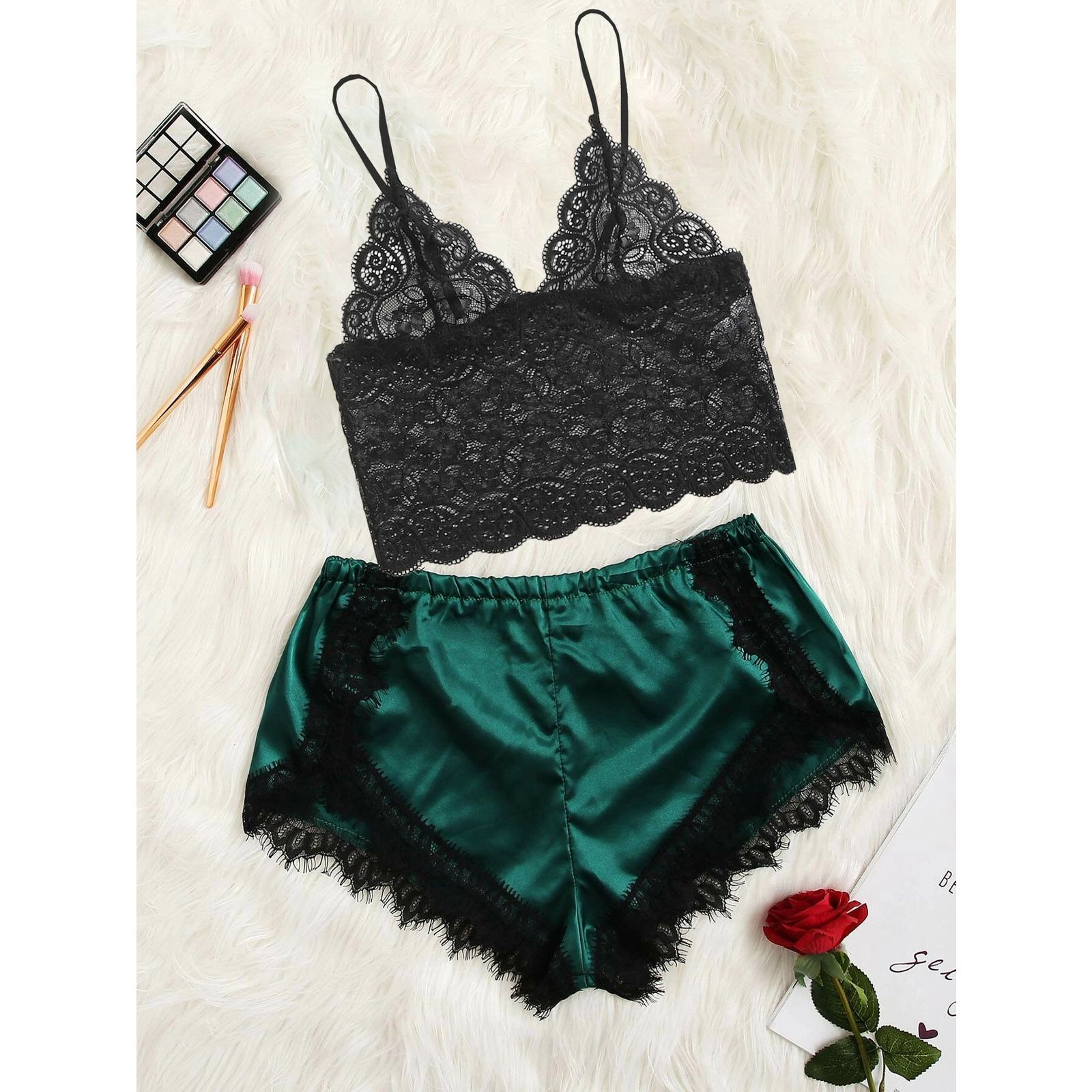 لباس خواب زنانه تویین مدل T-901-61 - - 2