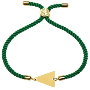 دستبند طلا 18 عیار زنانه الن نار مدل مثلث 100480