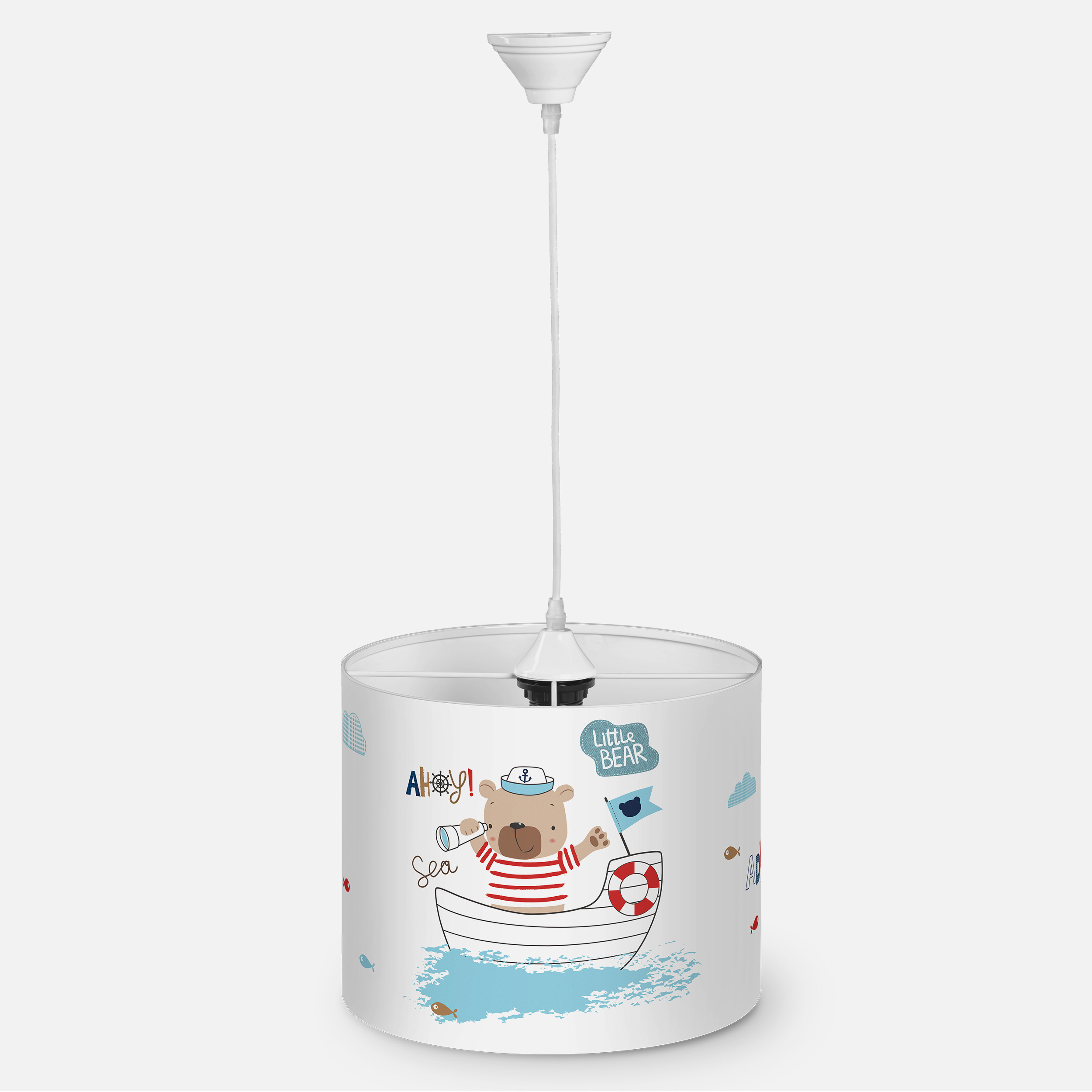 لوستر کودک مدل خرس و قایق کد SA-W-7121 به همراه آباژور و ساعت لوستر کودک مدل خرس و قایق کد SA-W-7121 به همراه آباژور و ساعت