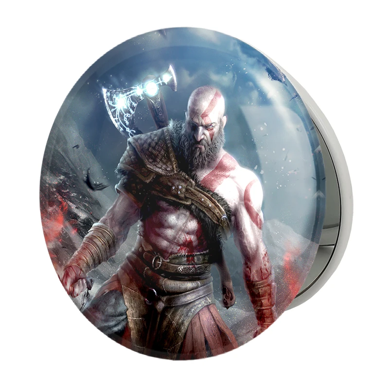 آینه جیبی خندالو طرح خدای جنگ God Of War مدل تاشو کد 4858 