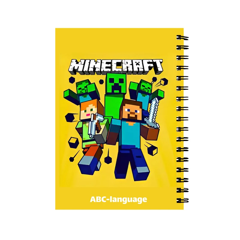 دفتر زبان 60 برگ مدل ماینکرفت کد 0119