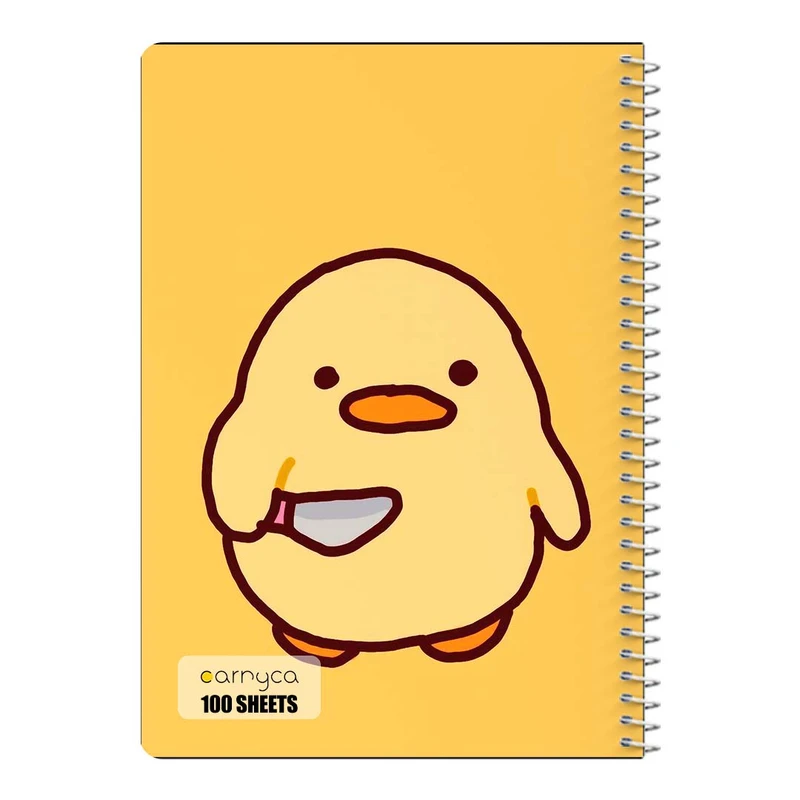 دفتر مشق 100 برگ سیمی کارنیکا طرح اردک کیوت Cute Duck کد 88971