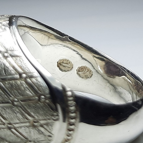 انگشتر نقره مردانه مدل عقیق طبیعی