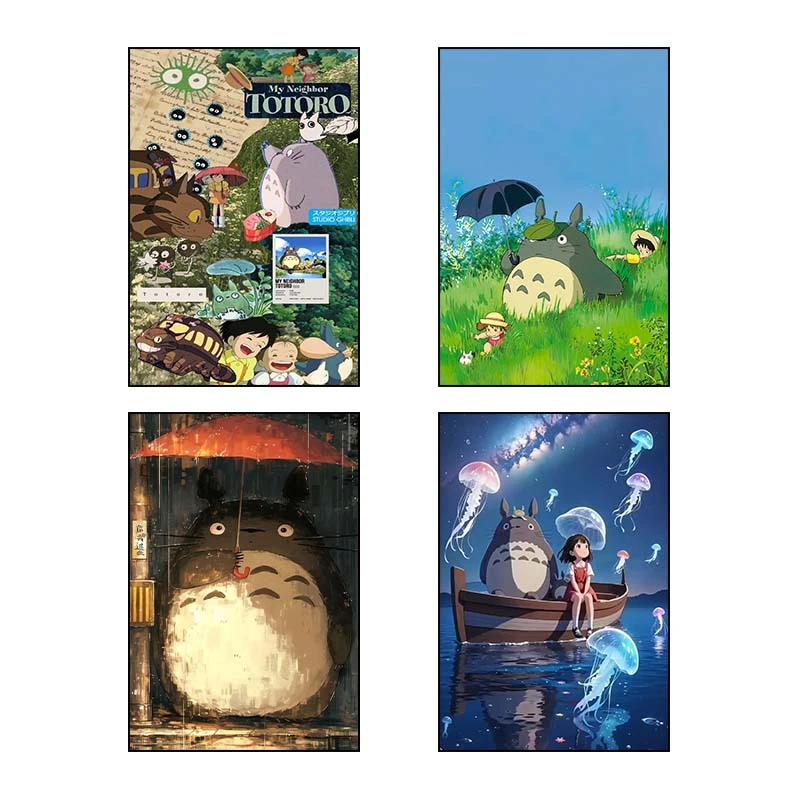 تابلو شاسي کارنيکا طرح همسایه من توتورو کد 33696 مجموعه 4 عددی