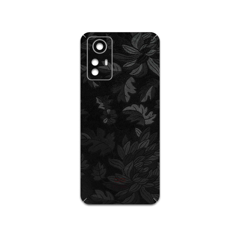 برچسب پوششی ماهوت مدل Black-Wildflower مناسب برای گوشی موبایل شیائومی Redmi Note 12S