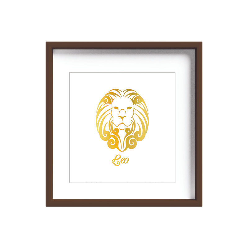 تابلو طلاکوب زرکات طرح ماه تولد مرداد مدل Leo