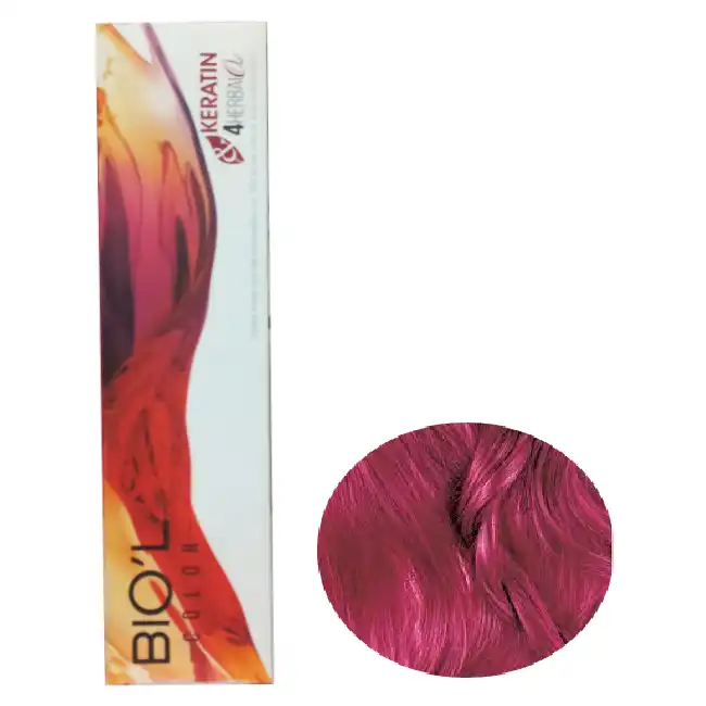 رنگ مو بیول   شماره 5.65   حجم 100 میلی لیتر   رنگ شرابی قرمز ماهاگونی روشن