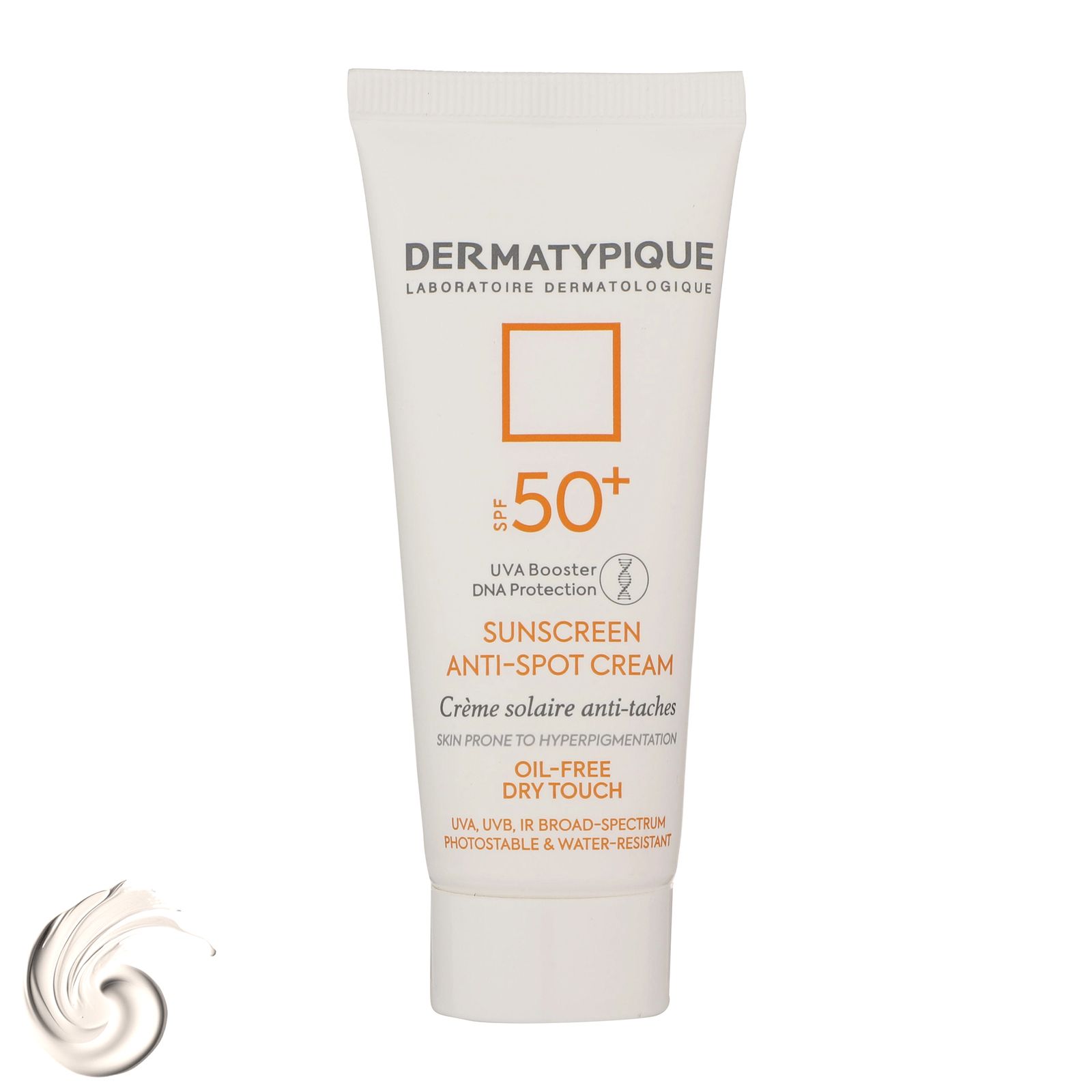 کرم ضدآفتاب بی‌رنگ درماتیپیک SPF50 مدل Anti spot مناسب انواع پوست، حجم 40 میلی‌لیتر -  - 2