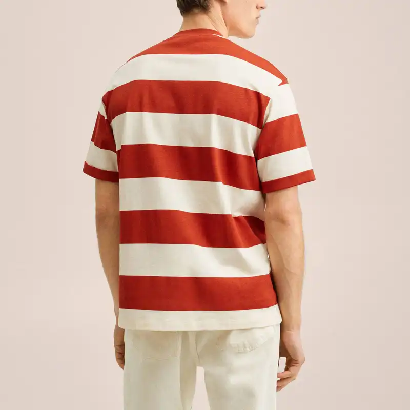 تی شرت آستین کوتاه مردانه مانگو مدل OR772RAD