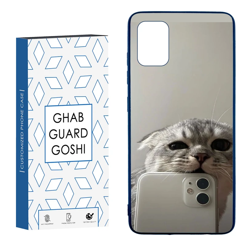 کاور قاب گارد گوشی طرح گربه سلفی کد TPU-206 مناسب برای گوشی موبایل سامسونگ  Galaxy A51