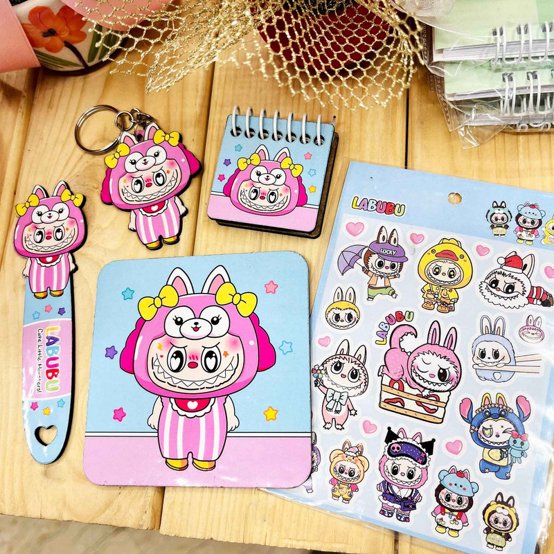 بسته لوازم تحریر مدل لبوبو مجموعه 5 عددی