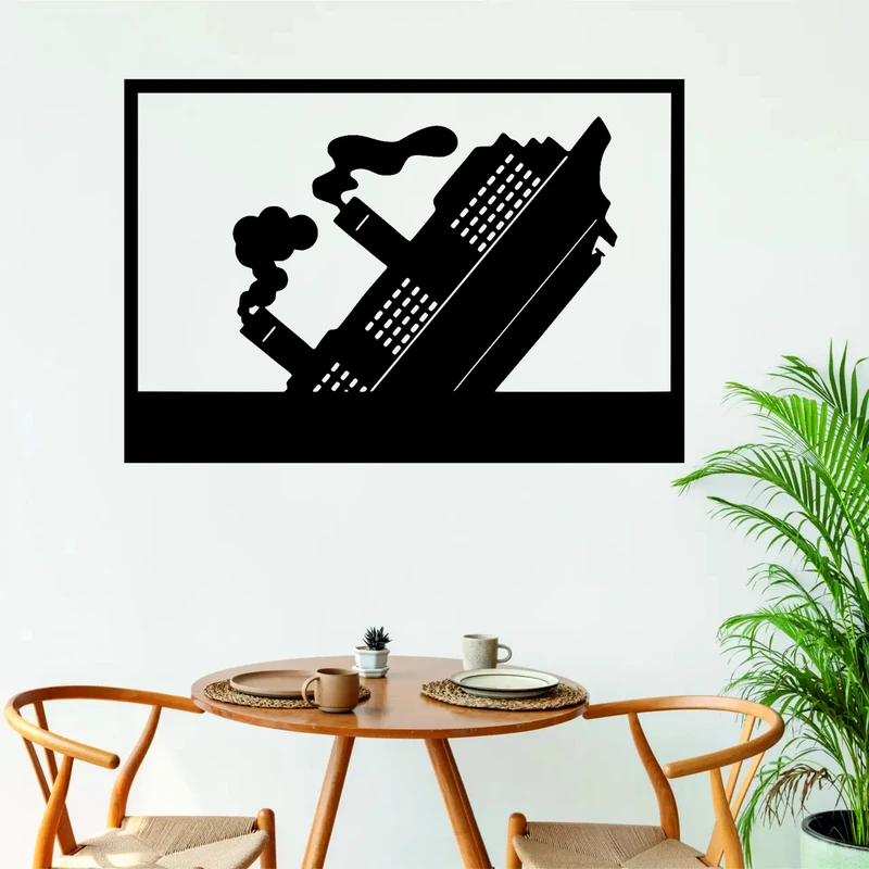 استیکر مدل چوبی طرح کشتی تایتانیک کد T788