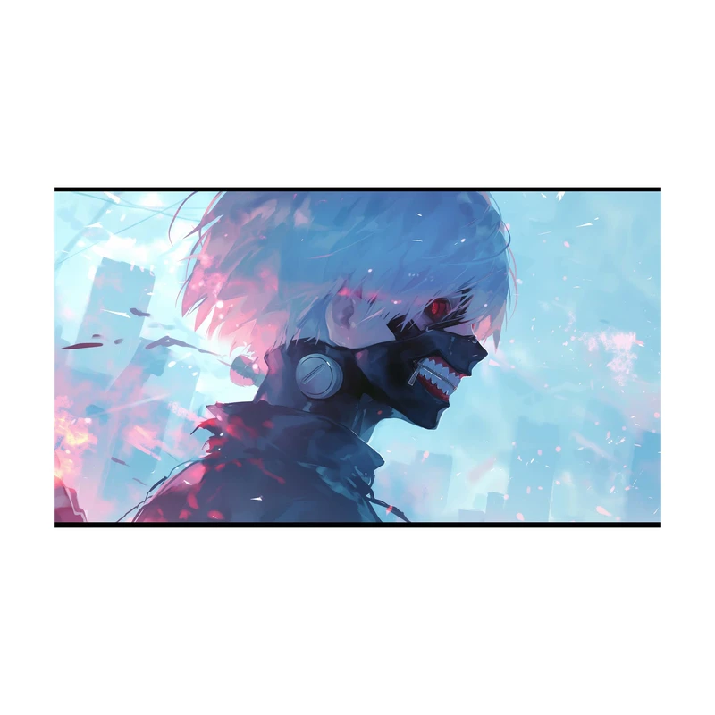 استیکر لپ تاپ و موبایل مدل انیمه طرح توکیو غول کن کانکی Tokyo Ghoul Ken Kaneki کد 2496