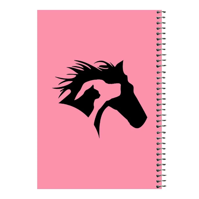 دفتر مشق 80 برگ اس جی مدل حیوانات   