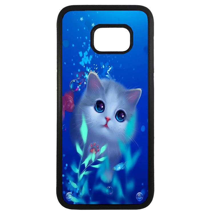 کاور طرح بچه گربه مناسب برای گوشی موبایل سامسونگ galaxy s7 edge