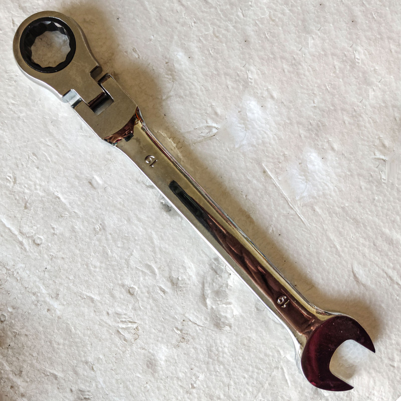 آچار یکسر تخت و یکسر رینگی جغجغه ای مدل ART : 1024 مجموعه 7 عددی