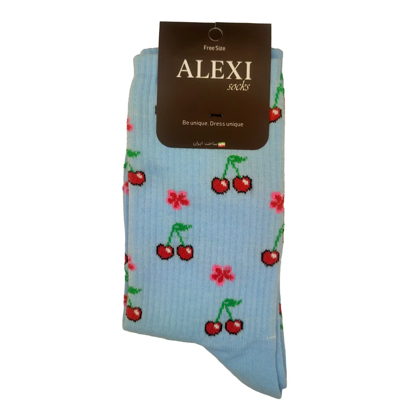 جوراب ساق بلند الکسی مدل آلبالو SC018