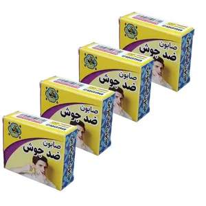 صابون شستشو گیاهستان حکیم مدل ضد جوش  وزن 70 گرم بسته 4 عددی