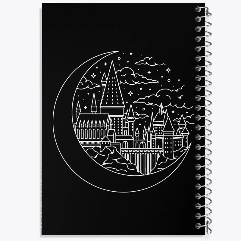 دفتر ژورنال نویسی 50 برگ خندالو مدل نقطه ای طرح هری پاتر (Harry Potter) کد N5371