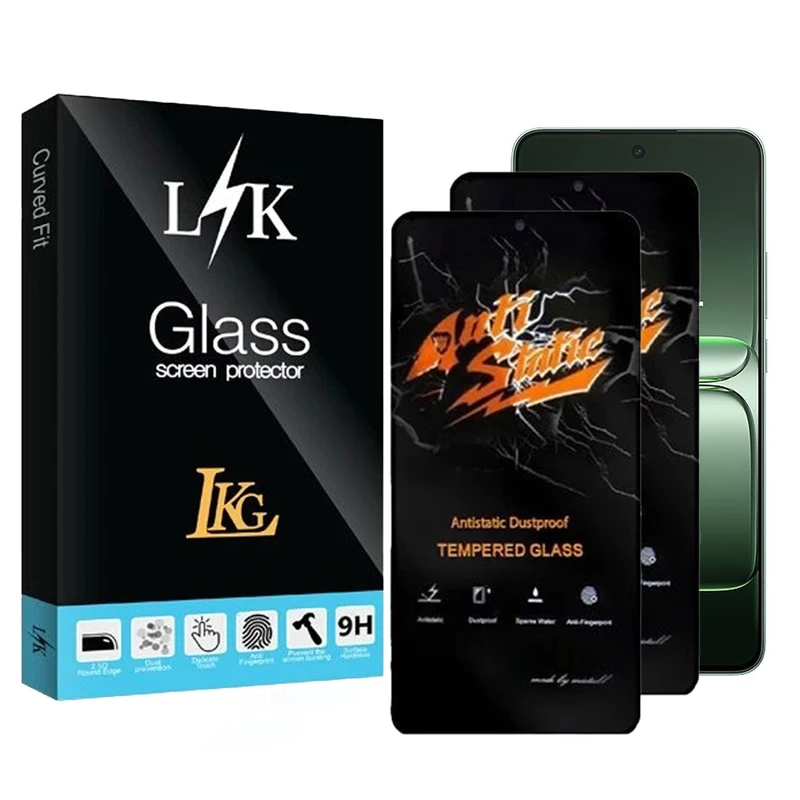 محافظ صفحه نمایش ال کا جی مدل انتی استاتیک مناسب برای گوشی موبایل وان پلاس Ace 5 Ultra 5G/سامسونگ Galaxy A71 بسته 2 عددی