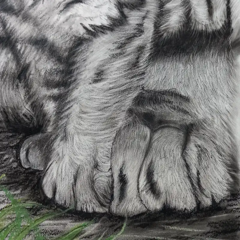 نقاشی سیاه قلم مدل مهر مادری