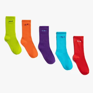 جوراب ساق بلند دخترانه کوتون مدل CRS بسته 5 عددی