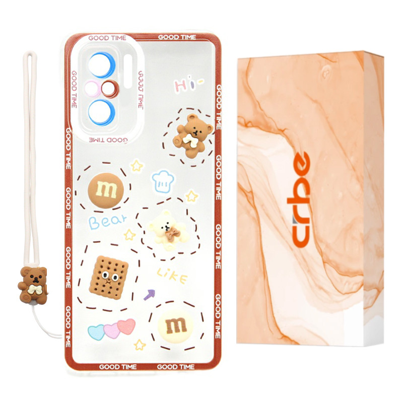 کاور کربی مدل Biscuit1 مناسب برای گوشی موبایل شیائومی Redmi Note 10 4G / Note 10S / Poco M5s به همراه بند آویز