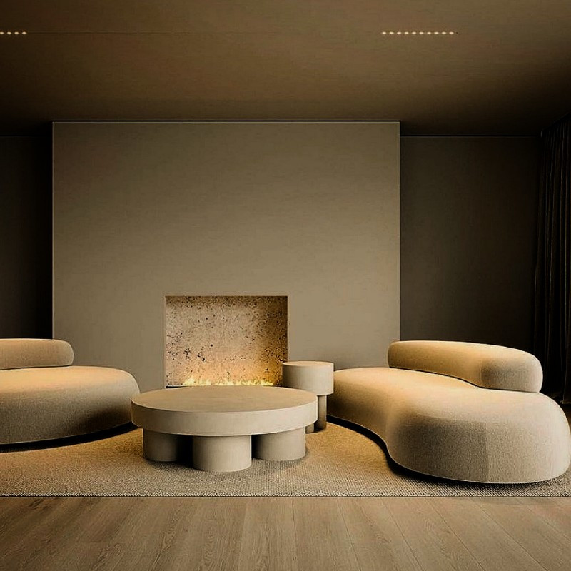 مبل راحتی سه نفره مدل Karen به همراه میز جلو مبلی