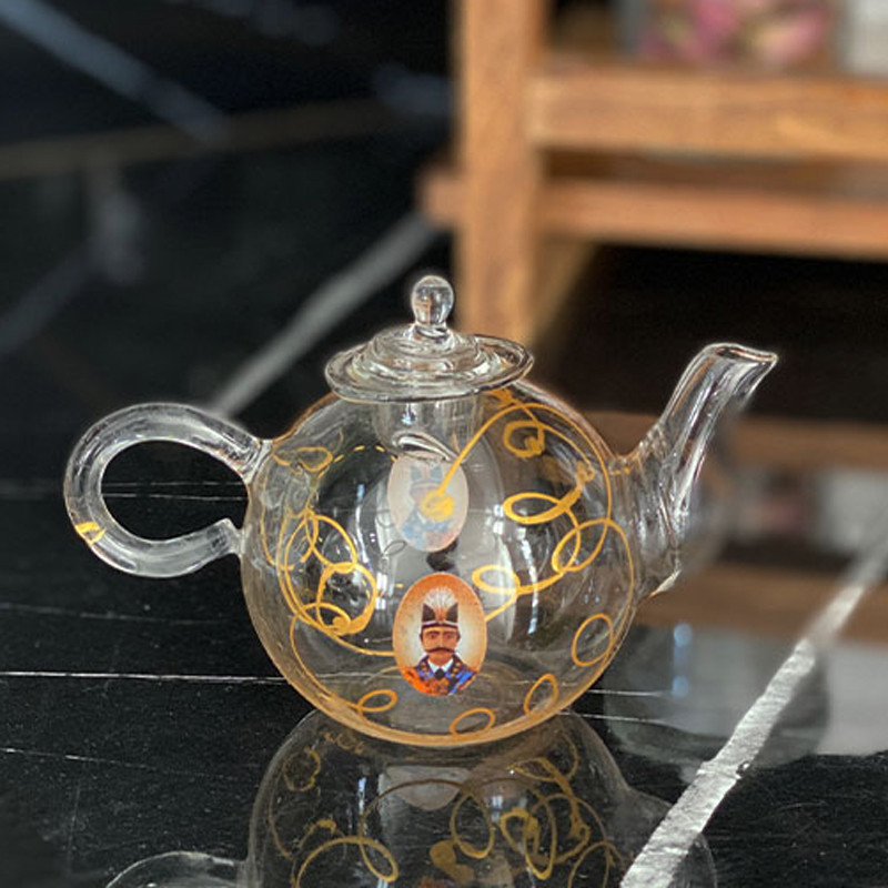 قوری زعفران مدل قاجار کد DH501