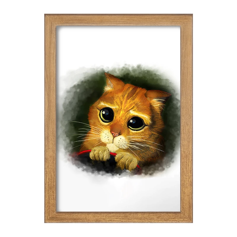 تابلو خندالو مدل گربه (Cat) کد F2185