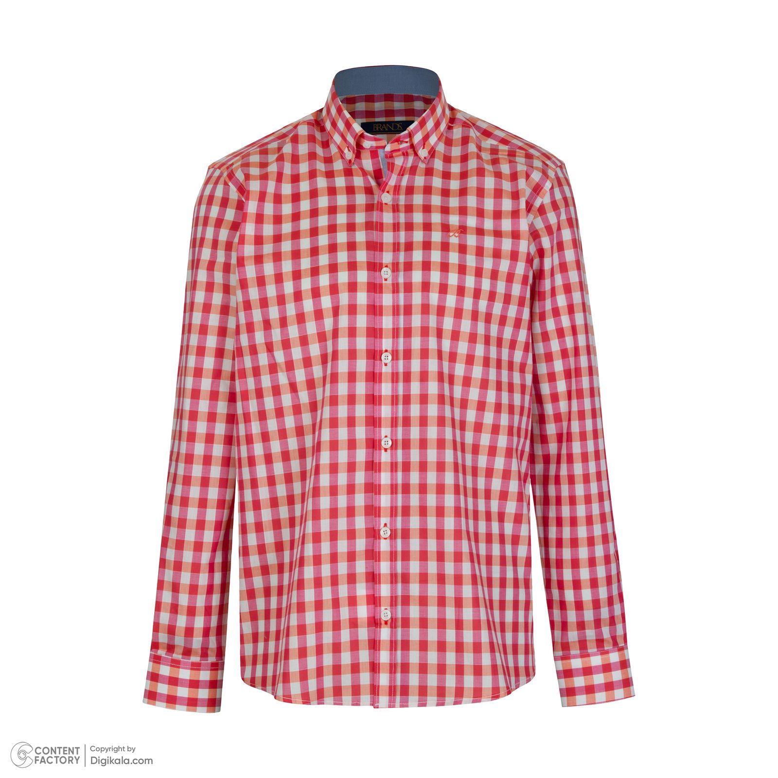 پیراهن آستین بلند مردانه برندس مدل 60329C38 - - 4