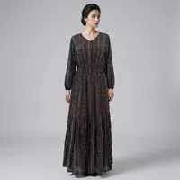 پیراهن ساحلی زنانه نخی آستین بلند یقه هفت مدل دریا