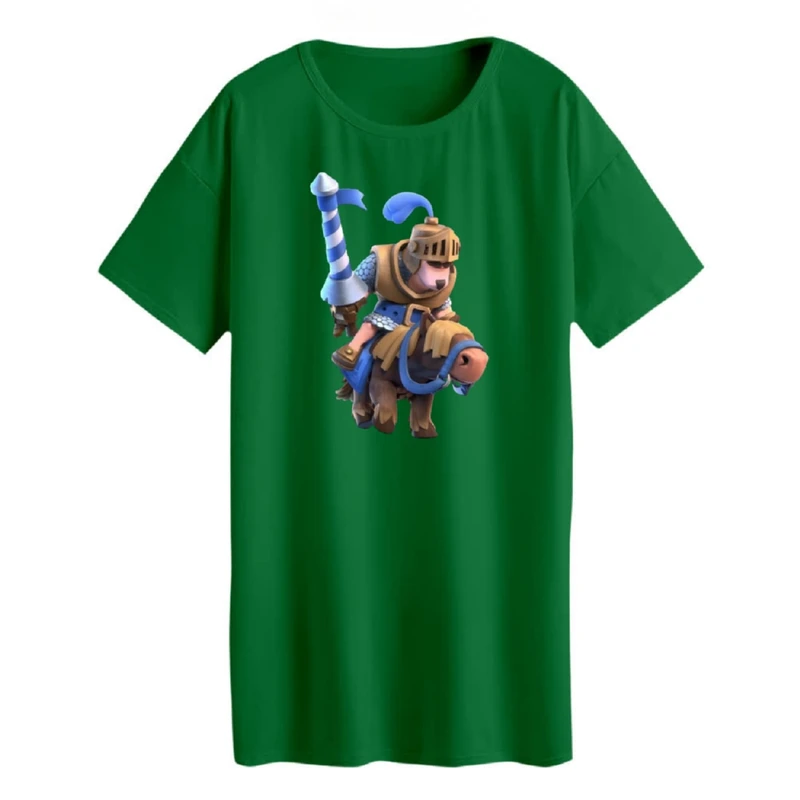 تی شرت لانگ زنانه مدل کلش رویال کد 10