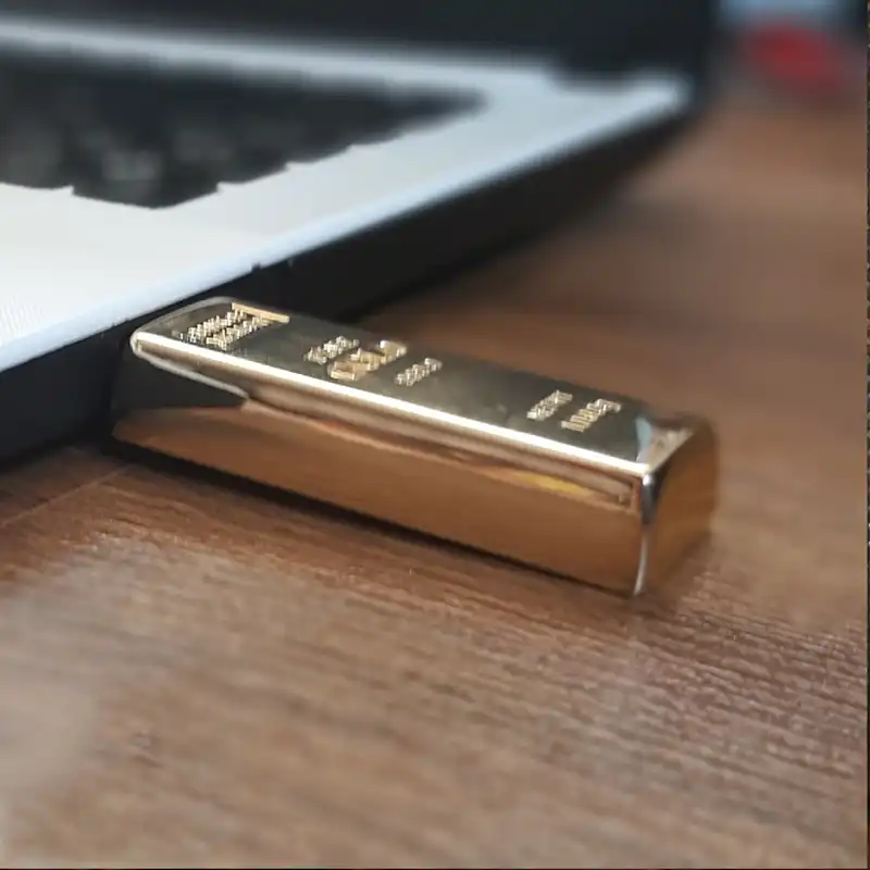 فلش مموری فلزی دایا دیتا طرح شمش طلا مدل ME1001-USB3 ظرفیت 128 گیگابایت