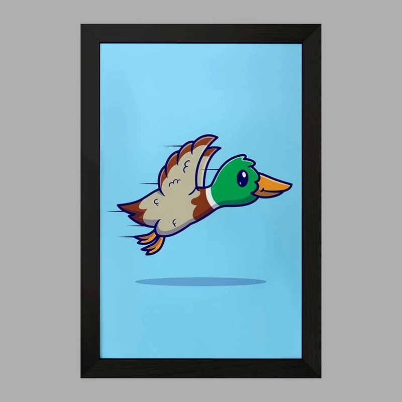 تابلو خندالو مدل حیوانات بامزه اردک کد 29656